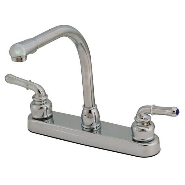 Empire Brass U-YCH800RS RV Kitchen Faucet with Hi-Rise Spout and Teapot Handles - 8", Chrome U-YCH800RS - main